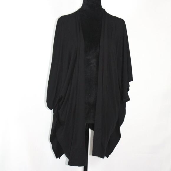 Heidi Houston Black Open Front Cardigan Size Small - Picture 4 of 8